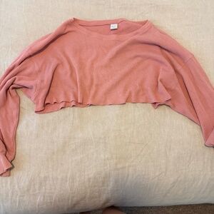 Aritzia oversized cropped thermal